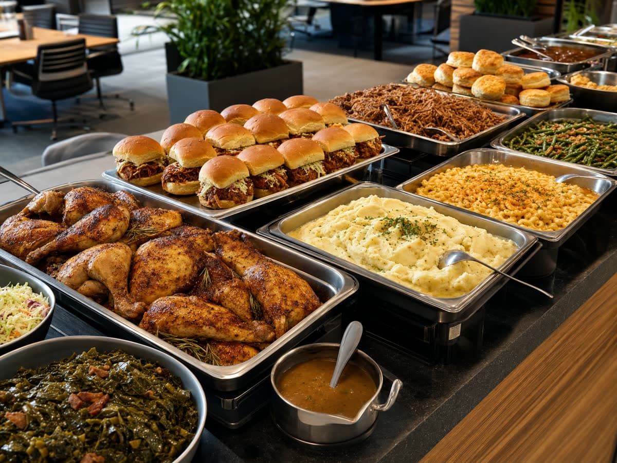 Copper Table catering direction